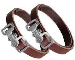 Leather Toe Straps Brown